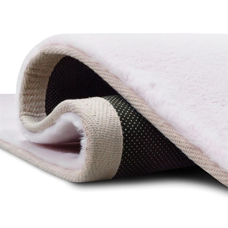 Furniture of America Munsy Contemporary Fabric 5'x7' Area Rug in Pink