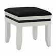 Furniture of America Dinz Wood 3-Piece Vanity Set with Light Bulbs in White