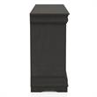 Furniture of America Jussy Solid Wood 2-Piece Dresser and Mirror Set in Gray