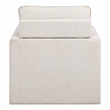 Furniture of America Olive Linen Fabric Swivel Armchair in Beige