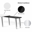 Furniture of America Jax Wood Nesting Coffee Table in White and Black