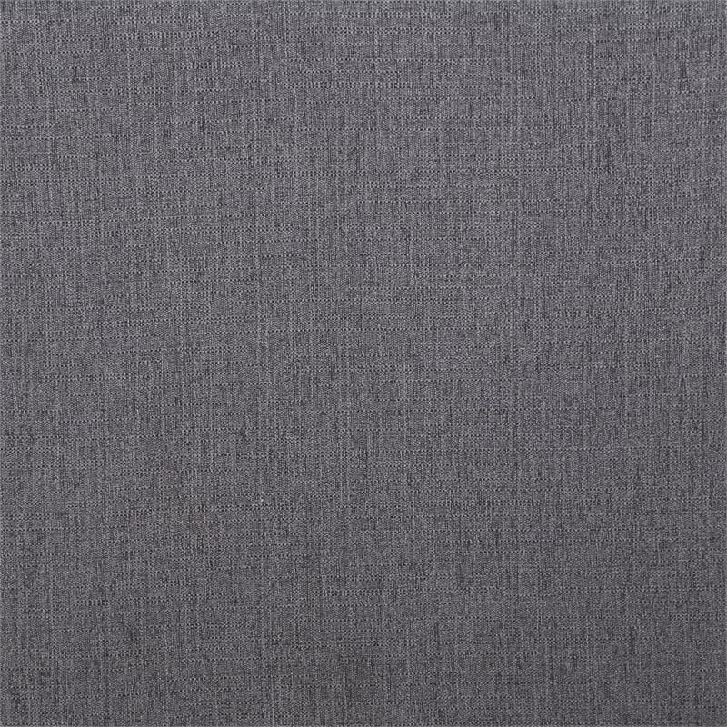 Furniture of America Olive Linen Fabric Swivel Armchair in Dark Gray