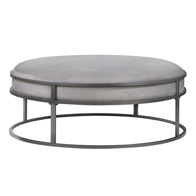 Furniture of America Olive Gray Velvet Fabric 39