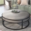 Furniture of America Olive Gray Velvet Fabric 39