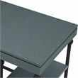 Furniture of America Diego L-shaped Wooden Desk in Antique Blue
