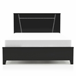 Furniture of America Murvy Contemporary Wood Platform Cal King Bed in Black