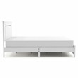 Furniture of America Murvy Contemporary Wood Platform Cal King Bed in White