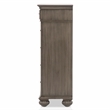Furniture of America Damos Traditional Solid Wood 6-Drawer Chest in Gray