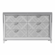 Furniture of America Anaiya Contemporary Solid Wood 6-Drawer Dresser in White