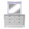 Furniture of America Anaiya Wood 2-Piece Dresser and Mirror Set in White