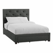 Furniture of America Bethn Transitional Fabric Storage Full Bed in Dark Gray