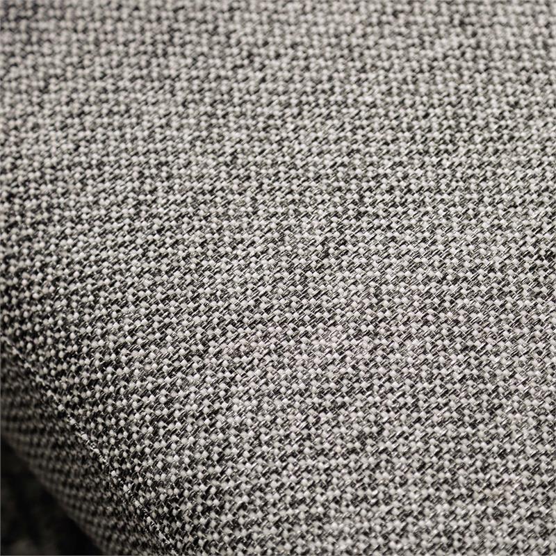 Furniture of America Sheli Mid-Century Modern Fabric Tufted Sectional in Gray