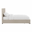 Furniture of America Bethn Transitional Fabric Storage Twin Bed in Beige