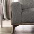 Furniture of America Celiq Fabric Upholstered Loveseat in Gray and Brown