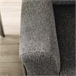 Furniture of America Celiq Fabric Upholstered Loveseat in Gray and Brown