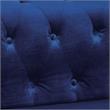 Furniture of America Marti Transitional Fabric Tufted U-Shaped Sectional in Navy