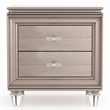 Furniture of America Devado Contemporary Wood 2-Drawer Nightstand in Rose Gold