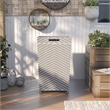 FOA Azur Outdoor Aluminum/Wicker Loveseat + Storage Bench + Trash Can 3PC Set