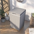 FOA Azur Outdoor Aluminum & Wicker Outdoor Loveseat & Storage Bin 2PC Set