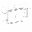 Furniture of America Olive White Wood Vanity Mirror with LED Lights