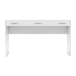 Furniture of America Olive White Wood 3 Drawer Vanity Table