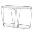 Furniture of America Miffa Contemporary Metal 3-Piece Coffee Table Set in Chrome