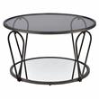 Furniture of America Miffa Contemporary Metal 1-Shelf Coffee Table in Black
