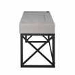 FOA 2-Piece 60 Inch Light Gray Wood Lift Top Desk and Home Office Chair Set