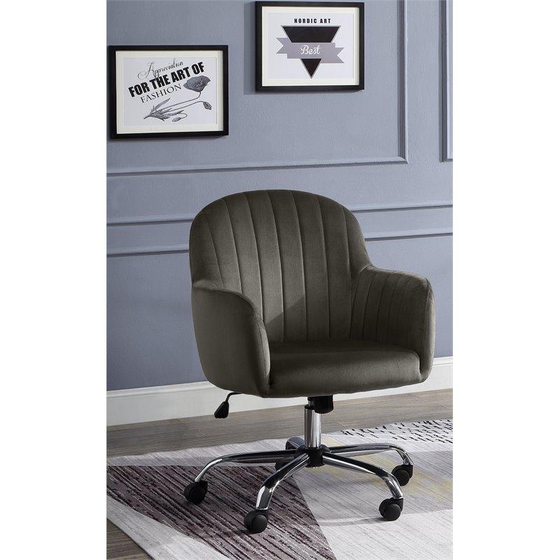 FOA 2-Piece 60 Inch Antique White Wood Lift Top Desk and Home Office Chair Set