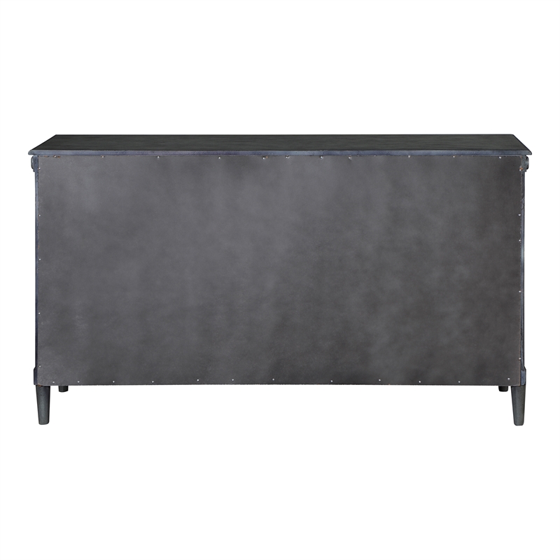 Furniture of America Birch Wood 6-Drawer Double Dresser in Antique Gray