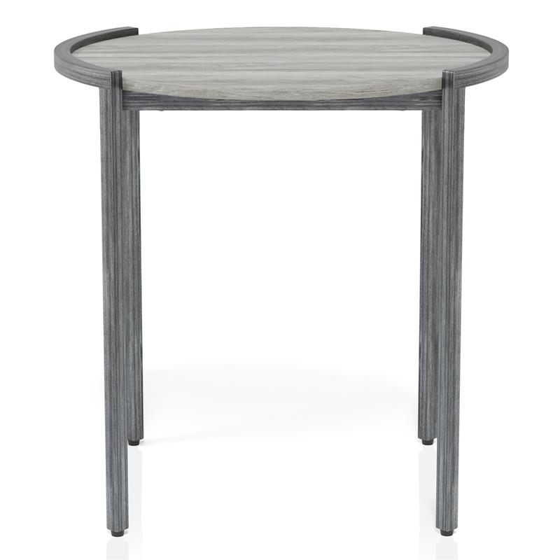 Furniture of America Mordicai Metal 2-Piece Coffee Table Set in Light Gray