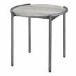 Furniture of America Mordicai Metal 3-Piece Coffee Table Set in Light Gray