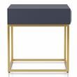 Furniture of America Giffore Metal 2-Piece Coffee Table Set in Antique Blue