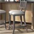 Furniture of America Averill Wood Padded Counter Height Chair in Gray Wash