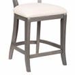 Furniture of America Averill Wood Padded Counter Height Chair in Gray Wash