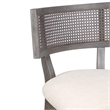 Furniture of America Averill Wood Padded Counter Height Chair in Gray Wash