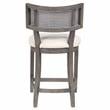 Furniture of America Averill Wood Padded Counter Height Chair in Gray Wash