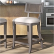 Furniture of America Averill Wood Padded Counter Height Chair in Gray Wash