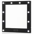 Furniture of America Lita Contemporary Wood Vanity Mirror with Bulbs in Black