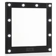 Furniture of America Lita Contemporary Wood Vanity Mirror with Bulbs in Black
