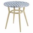 Furniture of America Dakie Aluminum 3pc Patio Chair and Table Set in Navy