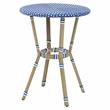 Furniture of America Hamner Aluminum 3-Piece Outdoor Bistro Set in Blue