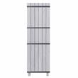 Furniture of America Glamdon Farmhouse Wood 4-Bottle Wine Rack in White Oak