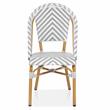 Furniture of America Acti Modern Aluminum Patio Dining Chair in Gray (Set of 4)
