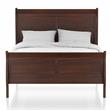 Furniture of America Jussy Transitional Solid Wood Full Sleigh Bed in Cherry