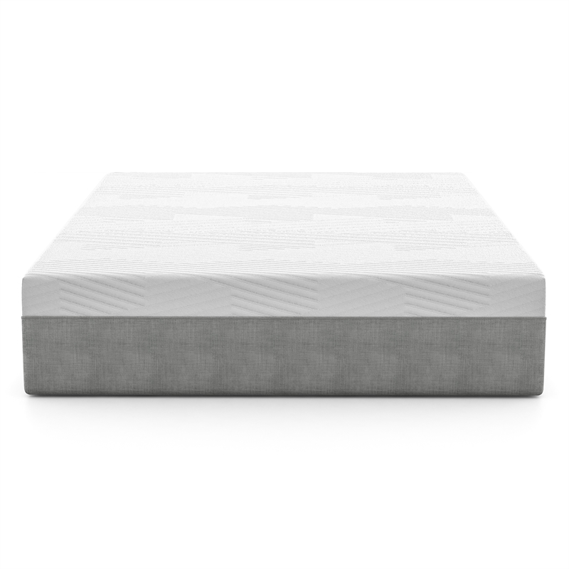 Furniture of America Rheit Casual Fabric Full Memory Foam Mattress in White
