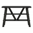 Furniture of America Olivia Wood 2-Shelf Console Table in Reclaimed Black Oak