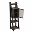 Furniture of America Acres Wood 5-Shelf Tower Cabinet in Brown