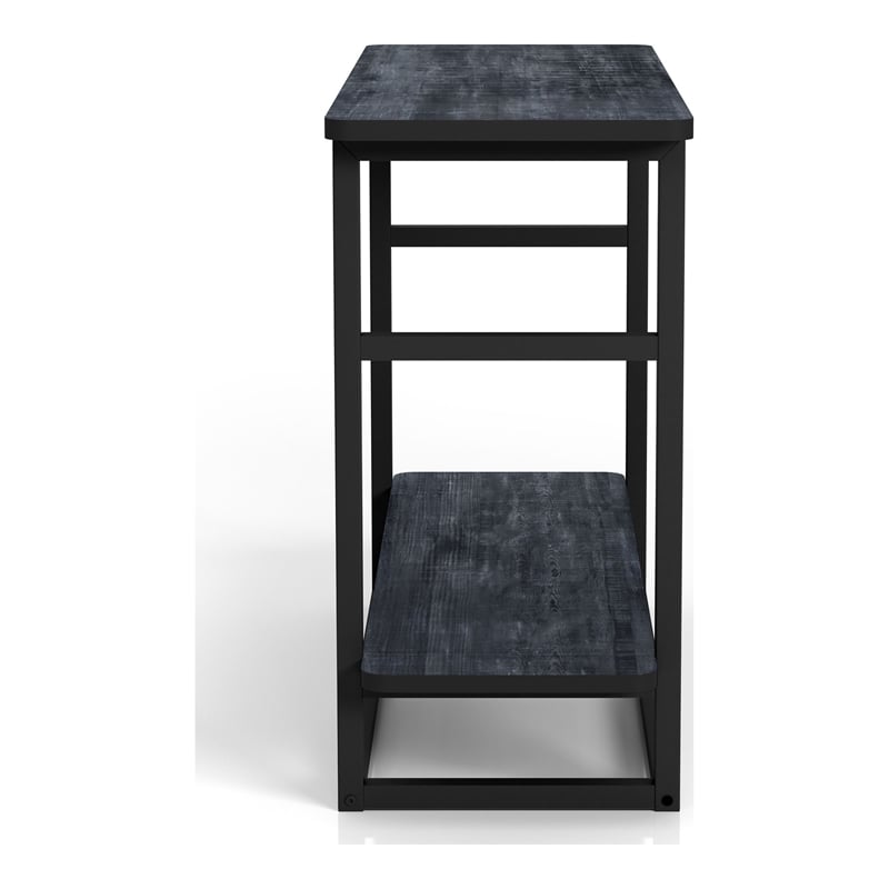 Furniture of America Froy Transitional Wood End Table in Navy Blue