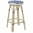 Furniture of America Saginaw Aluminum 3-Piece Patio Dining Table Set in Navy